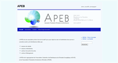 Desktop Screenshot of apeb.fr